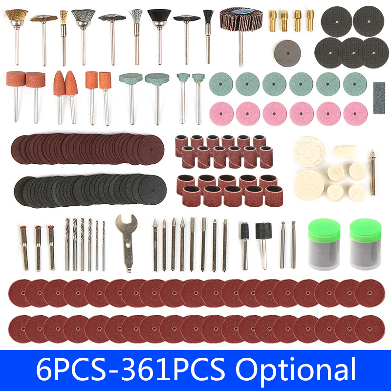 Cordless Rotary Tool Kit Accessories - 6PCS-361PCS Gravur Zubehör Dremel Schleif Werkzeuge