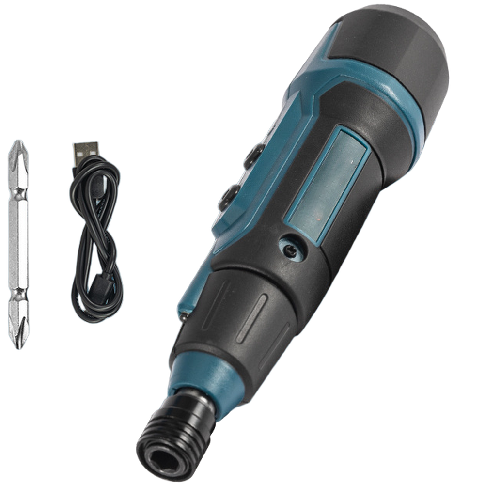 Electric Screwdriver Rechargeable Usb - 3,6-V-Akku-Elektroschrauber mit integrierter LED-Arbeitsleuchte, USB-Aufladbar, Schnellspannfutter