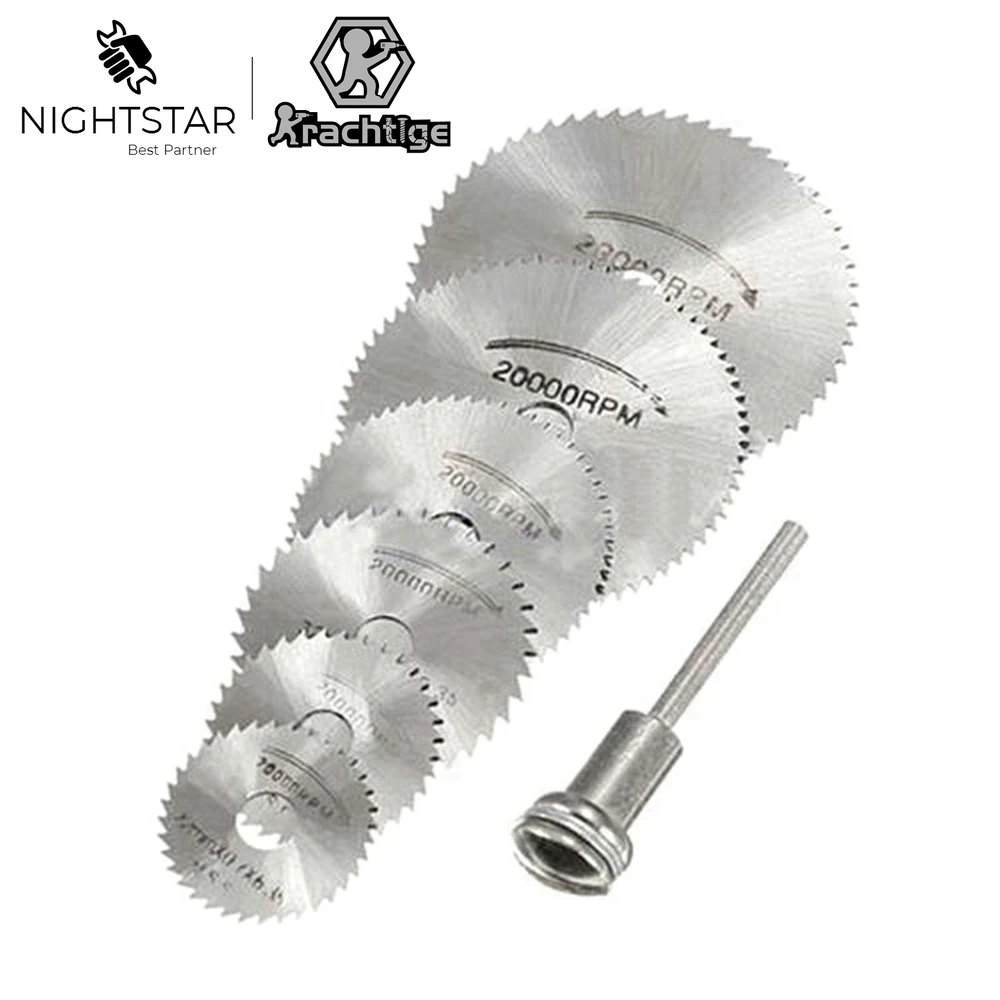 Cordless Rotary Tool Kit Accessories - 7 Stück Mini HSS Kreissägeblatt Drehwerkzeug