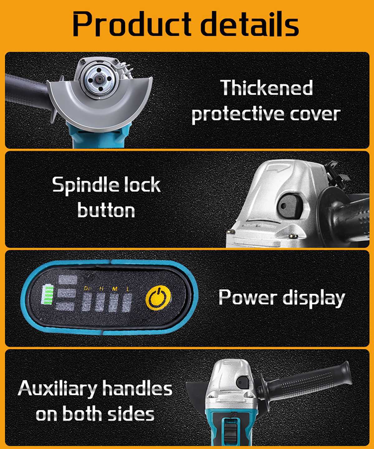 21V Bürstenloser Winkelschleif – Brushless Angle Grinder Battery Powered Bewertung und Preis